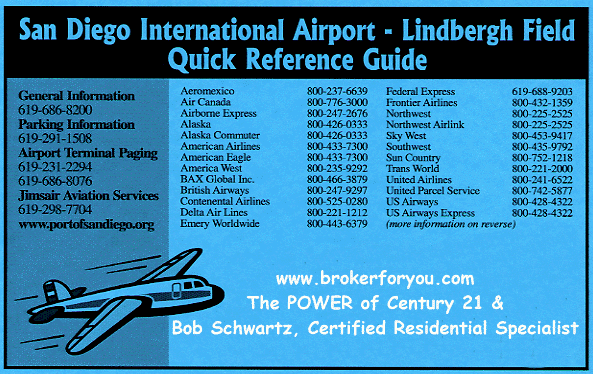 San Diego International Airport - Lindbergh Field  San Diego CA